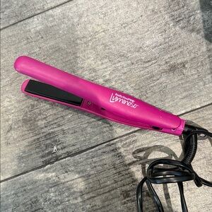 Pink BaBylissPRO Luminoso Hair Straightener